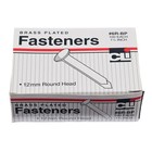 Cli Paper Fasteners 1 5  Brass Plated 100 pack 5 Packs  chl6rbp-5 