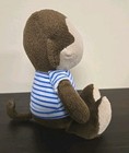 Carters Child Of Mine Monkey Plush Rattle Toy 62029 Brown Blue Striped Shirt 8 
