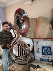 Sousaphone Big 25 bell Pure Brass Metal In Chrome mouthpiece  Cases    Free Ship