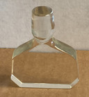 Vintage Mcm Clear 3 375  Solid Glass Bottle Stopper