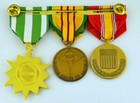 Vietnam Veteran 3 Medal Set Ready To Wear Or Display - Full Size - Usa Made