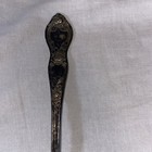 Vintage Rogers Silverplate Ornate Berry Spoon Floral Embossed Bowl Serving Piece