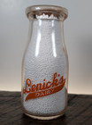 Half Pint War Bonds Lenick s Dairy Laporte La Porte In Ind Indiana Milk Bottle