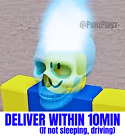    fast    Roblox 7 11 Blue Inferno Skull   500 Robux Japan 7-eleven Limited Code