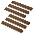 Vinyl Wall Mount Solid Wood Record Shelf  Album Record Holder 6 Pack Walnut