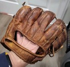 Vintage 1940s Wilson Lou Boudreau Rht Baseball Glove Made In Usa Leather