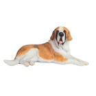 Saint Bernard Dog Figurine 10 75 Inch Wide Resin