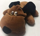 Applause 1986 Kennel Pup Plush Stuffed Puppy Dog Brown Black White Collar 10   