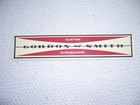 Rare Large Gordon And Smith Vintage  Surfboard  Water Slide Decal Surfing 1960s