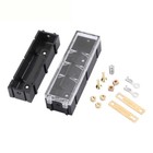 8 Set Splicable Battery Slot 18650 Solder-free Lithium Battery Box Holder Case