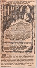 Hop Ointment Natural Skin Remedy Trade Card - Quack - Hop Fill Co New London  Ct