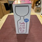 Original One 1 Glass Wine Bottle Big Mouth Novelty New Gag Gift Whole Bottle