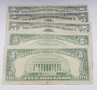 1953 1963 Fivedollar Bills    Circulated  5 Dollar   Red Seal Bank Note   Random