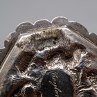 Indian Silver Tray Ceylon Colombo Repousse Anglo Colonial Calling Card 4 75 x3 