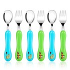 Toddler Utensils  6pcs Kids Silverware  Safe Stainless Steel Fork And Spoon S   