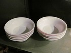 8 X Vintage National Airline Meal Bowl Dish Lot White Pmc Plastic Tray