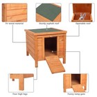 20  Wooden Rabbit Hutch Pet Cage Bunny Small Animal House Habitat W ramp