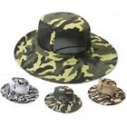 Men s Cool Outdoor Fishing Hiking Outback Vented Summer Sun Hat Cap Wide Brim