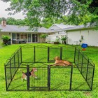 Heavy Duty Dog Playpen Outdoor Exercise Pen With Door For Large medium small Pet