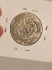 1924 Brazil 2000 Reis Old World Silver Coin Km 526