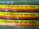3pc Set Jet 1 4   3 8  And 1 2 Mortising Chisel Bits