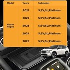 Wireless Charger Nissan Rogue 2021-2025 Accessories Oem Style Phone Charging Pad