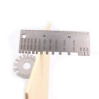 2pcs Sheet Metal Gauge Thickness Gage Wire Gauge Round Measuring Tool Stainless