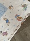 Vintage 1993 Baby Nursery Quilt Panel Beatrix Potter Abc Frederick Warne 35x45