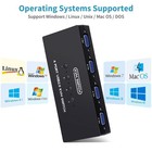 Vga Kvm Switch 4 Port  Usb Vga Kvm Switcher For 4 Computers - New Open Box