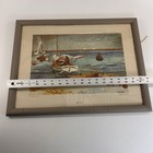Winslow Homer Signed Framed Matted Vintage Art Print Bermuda 1947 No  419 Boats
