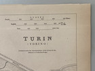 1833 Turin Italy Antique Map Sduk Torino Superga Royal Palace City Plan Original