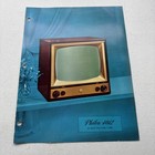 Vintage 1950s Philco 4012 21-inch Picture Tube Television Specification Sheet