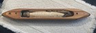 Vintage 17    Wood Weaving Loom Boat Shuttle With Full Bobbin