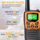 Long Range 100 Mile Walkie Talkie Two Way Radio Charge Headset Waterproof 4 Pack