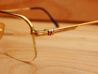 Gold Plated Vintage  Cartier  Paris France Luxury Eyeglasses Frame 51  23 140