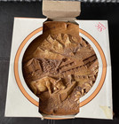 New Vintage Switzerland Hand Carved Wooden Plate 3d Relief Wall Decor Alps Cow