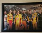 Chase Elliott J j  Kevin Harvick   12 Other Signed   Framed 2019 All Star Poster