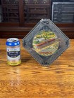 Great Allentown Fair Scalloped Glass Sign Antique Advertising 