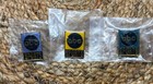 Abc Sports Lapel Pins  lot Of 3  Vintage - Blue  Purple    Yellow  brand New 