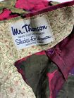 Vintage 1940s 50s Rare Mr  Thomson Womens Shorts Embroidered Floral High Waist