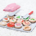 Melissa   Doug Slice And Bake Wooden Christmas Cookie Play Food Set 
