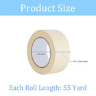 Masking Tape 1 Inch 12 Pack  Adhesive Painting Tape Bulk For General Purpose    