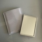 Ysl Yves Saint Laurent Beaute Silver   White Patent Leather Makeup Mirror  New 
