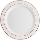 100 Platos Desechables Elegantes Decorativos Para Fiesta Boda Oro Rose Gold Set