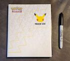 New 25th Anniversary Collectible Pokemon Jumbo Cards Binder Trading Card Game