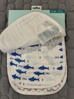 Aden   Anais Essentials 3-pack Classic Muslin Snap Bibs - Ocean - New 