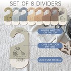 8 Pcs Wooden Baby Closet Dividers Clothes Size Newborn Toddler Organizer Wood