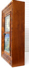 New Haven 8 Day Wall Clock 18x12x4 Key Keeps Time Glass Painting