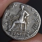 Emperor Hadrian Denarius Ancient Roman Empire Silver Coin Salus 120ad Rome