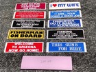 Lot Of 10 Vintage 1980 s Humorous Adult Funny Unused Old Bumper Stickers 9 x3 